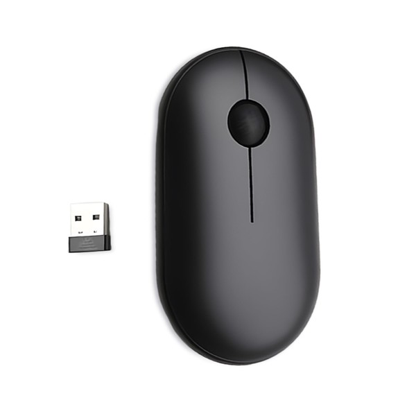 Wireless Optical Mouse, 2.4G USB Receiver, Silent Click, Ergonomic Design
