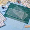 BENECREAT 3Pcs Acrylic Sashiko Stencil, 20x10cm Dots & Lines Acrylic