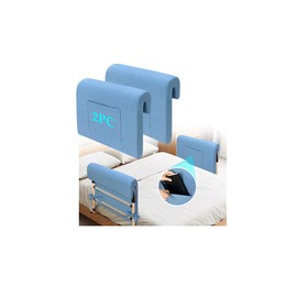 Bed Rail Pads Hospital Bed Rail Covers Medical Foam Bumpers Padding Fall Protector Seniors Elderly Bedside Railing Barriers Padded Adults Safety Guard Cushion Cover Only (Thicken 2PCS)