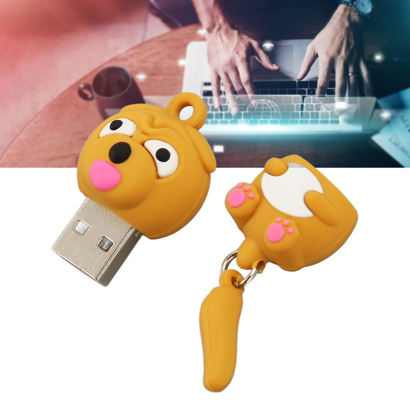 Cartoon USB Flash Drive Cute Dog USB2.0 Interface Plug and