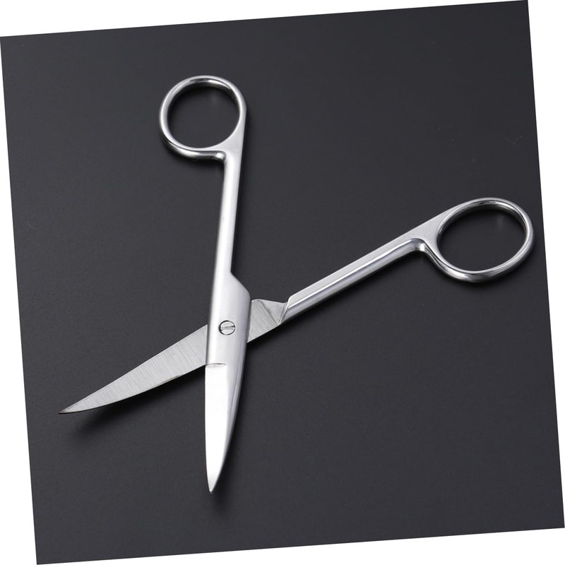 BIUDECO Professional Makeup Scissors Stainless Steel Curved Eyebrow Trimmer Cutting