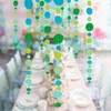 Blue and Green Circle Dot Garland Bubble Streamer Spring Party