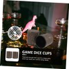 Abaodam Dice Rolling Holder Party Props Leather Dice Cup for