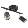 Flush Mount Ceiling Track Light Holder 2 Light Rotating Adjustable