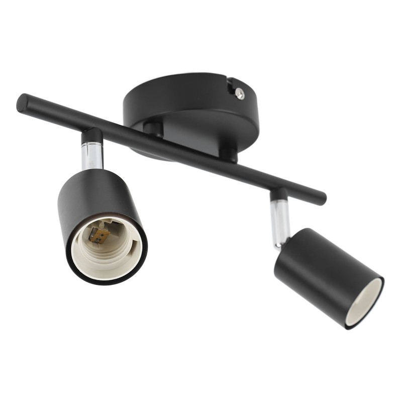 Flush Mount Ceiling Track Light Holder 2 Light Rotating Adjustable