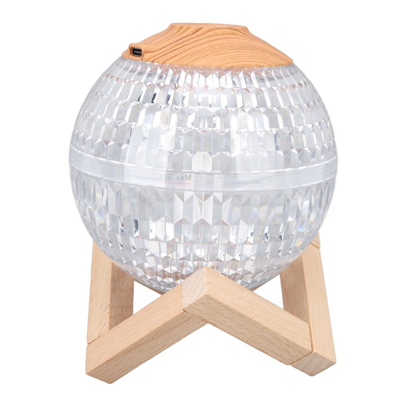 Mini Humidifier Night Light Crystal Ball 2.2w 350ml RGB USB