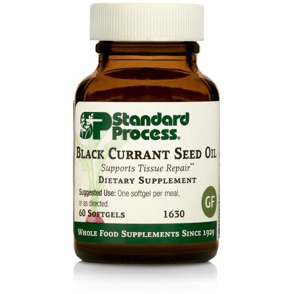 Standard Process Black Currant Seed Oil - Immune Support, Blood Flow Support, and Tissue Repair Support with Whole Food Blend of Black Currant Seed Oil and Gamma-Linoleic Acid - 60 Softgels