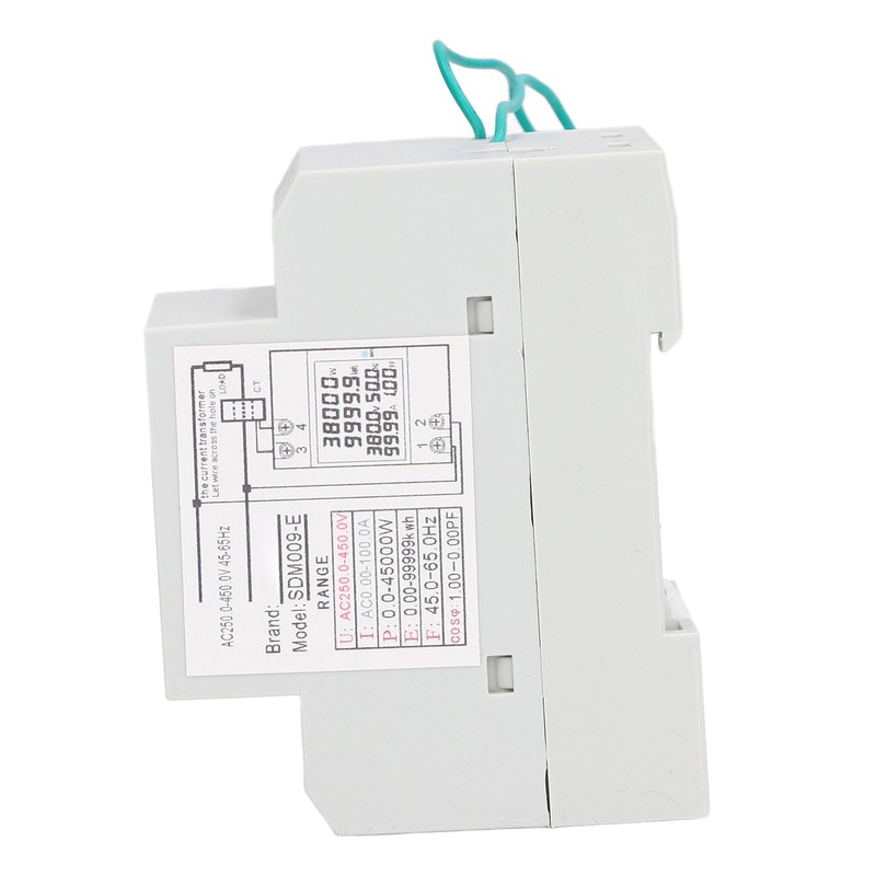 Single Phase Energy Meter Rail Frequency Power Factor Meters Multifunctional