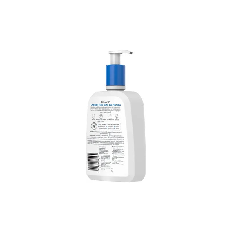 Limpiador Facial Diario Cetaphil Para Piel Grasa 473 Ml