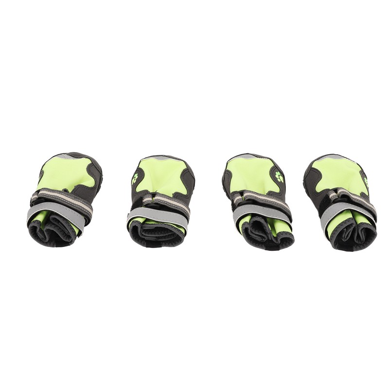 4Pcs Dog Booties Adjustable Slip Resistant Breathable Dog Boot with