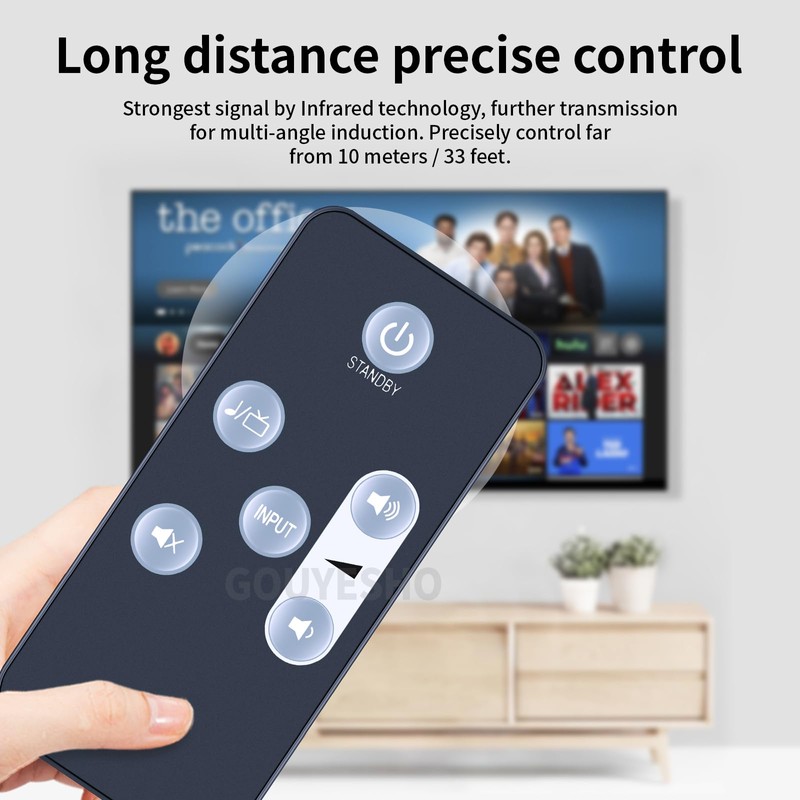 PZL New Replacement Remote Control for Boston Acoustics Soundbar Tvee