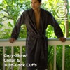 Cariloha Plush Bath Robe | Graphite | Unisex, Small/Medium |