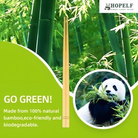 9.5 Inch X 10 Pairs Chopsticks,Reusable,Simplea and Minimalistic Design,More Size Choices 7"/9.5"/12"