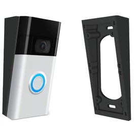 GESTECH Fixed 10 Degree Up/Down Tilt Angle Wedge for Video Doorbell 1st Generation, 2nd Generation, Doorbell Plus, Wired, Pro, Pro 2 Non Stackable (1st Gen, 2nd gen, 2, 3, 4, Plus)