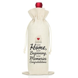 New Home Wine Bag Housewarming Gifts for Neighbors New Homeowners