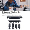 12 String Saddle Bridge and Tailpiece with Studs Metal Guitar