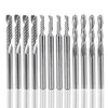 Gasea 12pcs 1/8" Shank Tungsten Carbide End Mill Cutter Bits