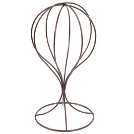 AllBright Hat Stand Wig Stand Hat Wig Holder Iron Wig Hat (Brown)