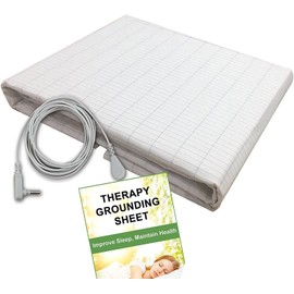 Earthing Sheet with Grounding Connection Cord ,Conductive Grounding Mat for Better Sleep Natural Wellness, Earthing Grounding Mat fits Full Queen and King Size Beds, Safe for Kids and Adults, A New Lifestyle Recommend (Earthing sheet 60*80 IN-01)