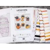 LetiStitch Counted Cross Stitch Kit Pumpkin Cup Kitties Kit L8092