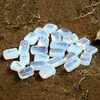 Crocon Opalite Gemstone Rune Stones Set with Elder Futhark Alphabet