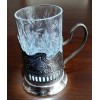 Crystal Granyoniy Tea Glass with Podstakannik, Hot/Cold Beverage Glass with