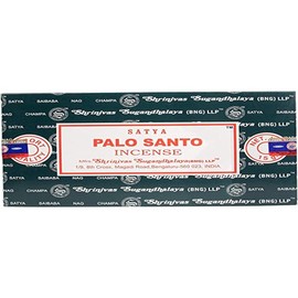 Satya INCESE Sticks, Nag Champa, Black, PALO Santo, 12 per Pack, 1 Pack