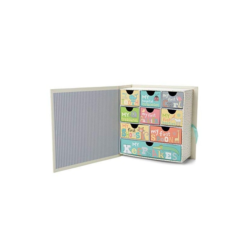 Baby Milestone Keepsake Storage Box: Track Treasured Memories - A