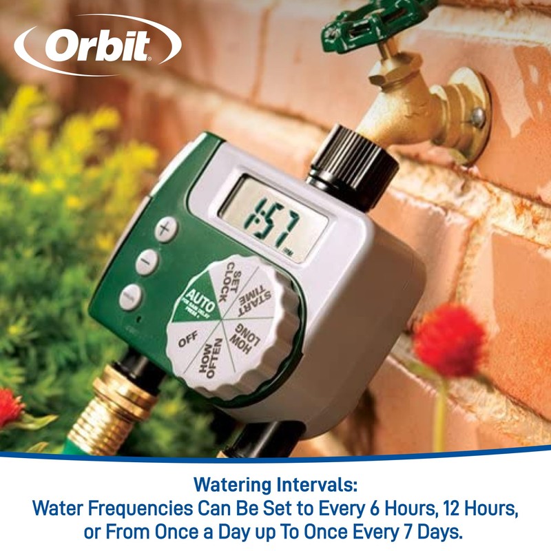 Orbit Orbit 58910 Digital 2 Outlet Hose Faucet Timer