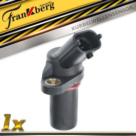 Frankberg Crankshaft Position Crankshaft Sensor with Sealing Ring 2-Pin Petrol Compatible with Agila (A) A H00 H00 Astra H A04 L48 Corsa C F08 F68 Corsa D S07 Replace# 5010412449