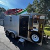 Liouedf Adjustable Roof Ladder Racks for 4'-7' Enclosed Trailers/Cargo Vans/Trucks:
