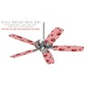 Strawberries on Pink - Ceiling Fan Skin Kit fits most