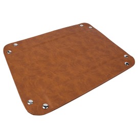 Namvo Valet Tray for Grandpa from Descendants, Elegant Nightstand Organizer, PU Leather Tray for Wallet, Phone, Keys, Watch and Men's Extras, for Grandpa