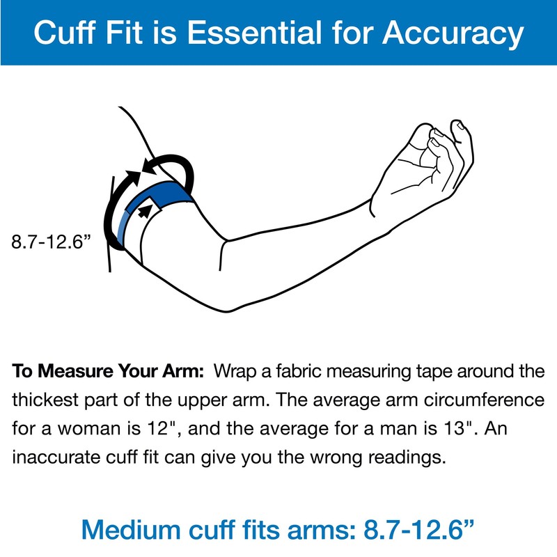 Microlife Replacement Blood Pressure Cuff (Medium (8.7-12.6 inch))