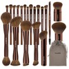 MAANGE 20 PCS Foundation Makeup Brush Set, Double-ended Kabuki Brush