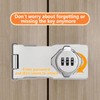 Closet Locks for Double Doors - Keyless Cabinet Lock with