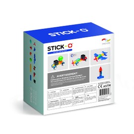 Stick-O Magnetic Building Blocks for Children from 3 Years, Creative Construction Toy, Educational Toy with Magnet, City Set for Girls and Boys, Montessori Toy, 16-Piece Set