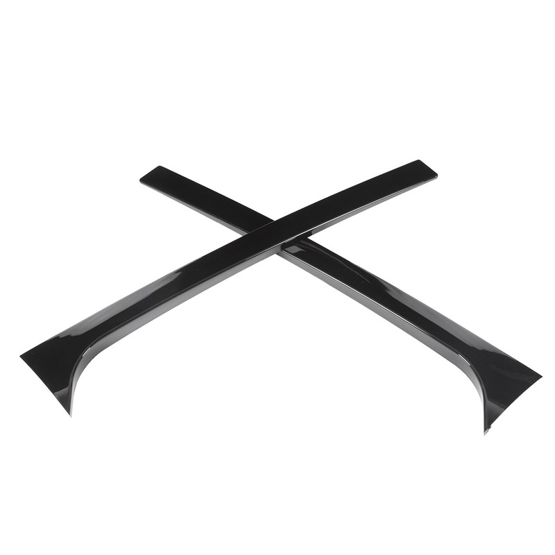 2PCS Rear Window Side Trim Gloss Black ABS Replacement for