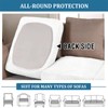 BXFUL Sofa Cushion Covers Stretchy Velvet Sofa Cushion Covers Single