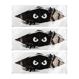 Hsthe Sea 3er-Pack Peeping Monster Autoaufkleber Lustige Cartoon Peeping Eye Aufkleber Wasserdichter Sonnenschutz Lustige Autoaufkleber Herren Fenster Laptop Motorrad Skateboard Gepäck