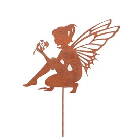 ARTOCT Decorative Garden Stakes,Metal Fairy Stick Ornaments,Fairy Silhouette Yard Stakes Patio Balcony Lawn Landscaping Outdoor Garden Decoration