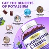 2 Pack Potassium Citrate Gummies, Potassium Supplement for Muscle Health,