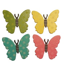 Embellish Your Story 22004M Butterfly with Dots Magnets Set of 4 Assorted