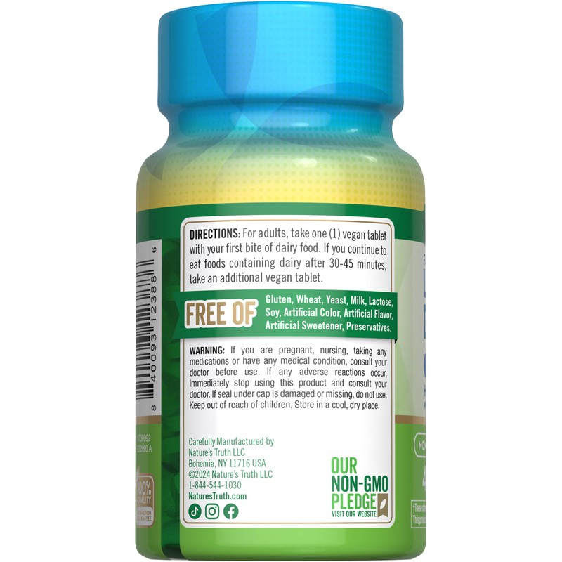 Nature's Truth Lactose Digest Pills Fast Acting | for Adults