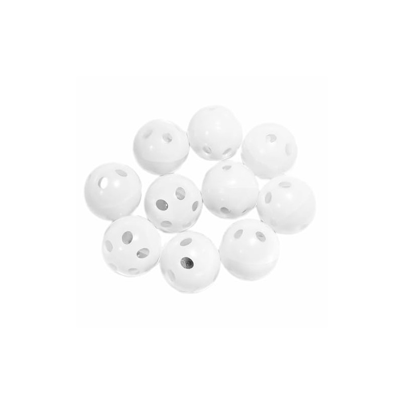 Plastic Bells, Balls, Set of 10, White, Plastic Bells, Safety