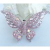 Zeepoffine Charming Butterfly Brooch Pin Rhinestone Crystal Pendant Deco BZ4538