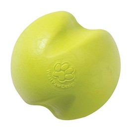 WEST PAW Zogoflex Jive Ball Dog Chew Toy – Bouncing Toys for Dogs, Fetch, Catch, Chewing, Play – Floatable, Recyclable Balls – Latex-Free, Non-Toxic, Dishwasher Safe Dog Toy, Small 2.5", Granny Smith