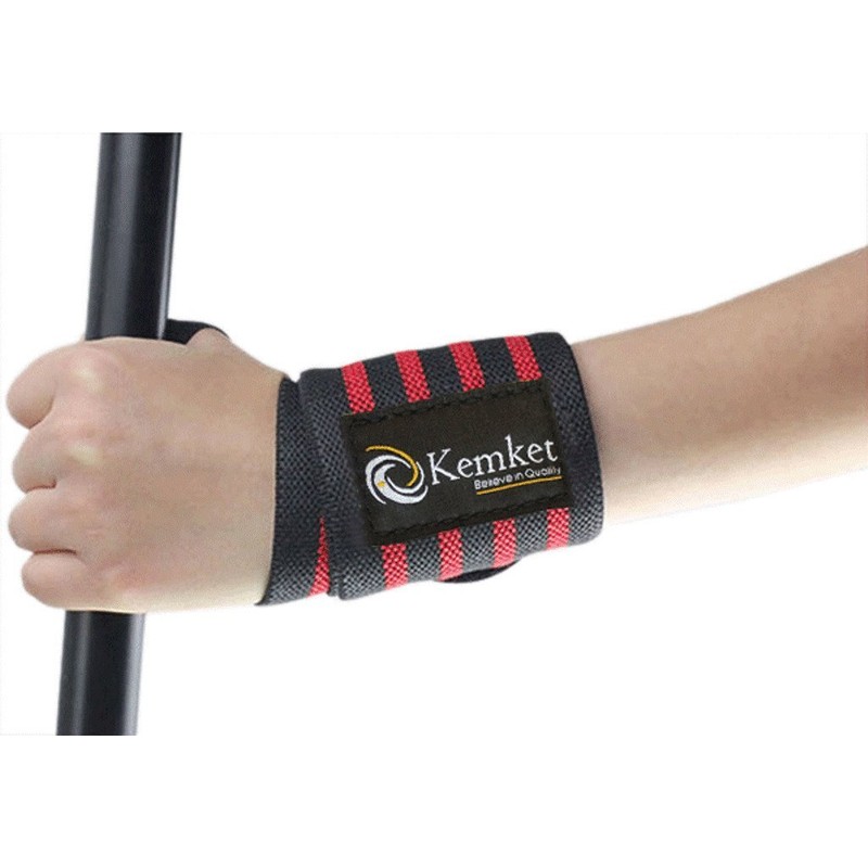 Kemket Power Weight Lifting Wrist Wraps (Green)