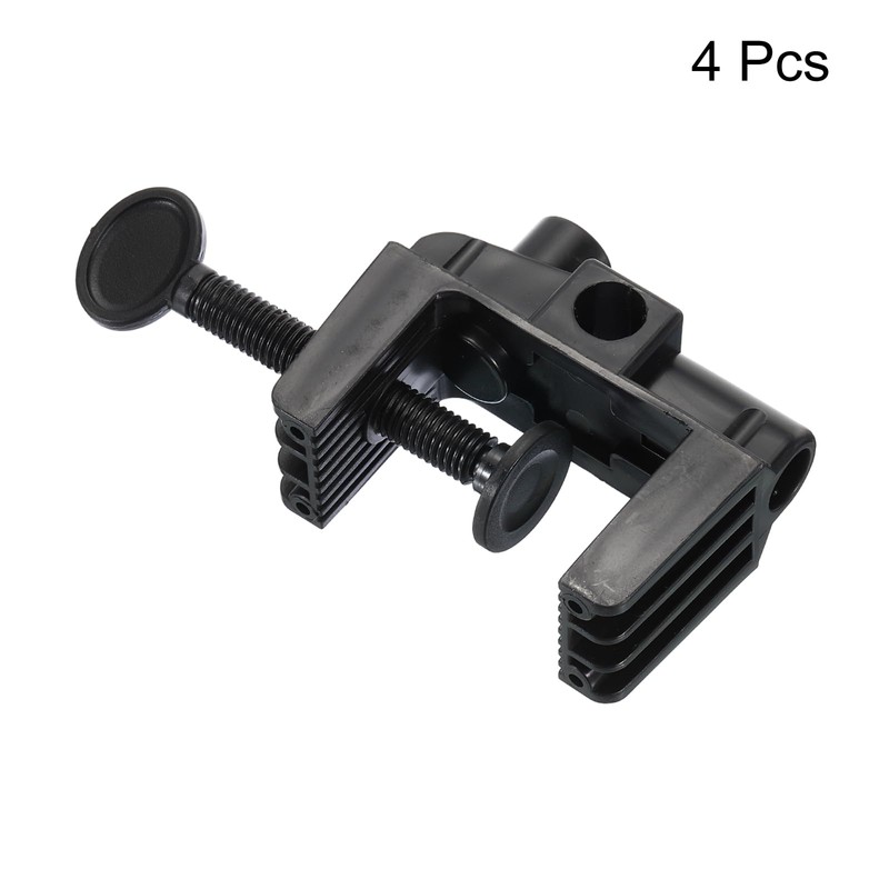 PATIKIL 0.51" Hole Dia. Desk Clamp, 4 Pcs Plastic Adjustable