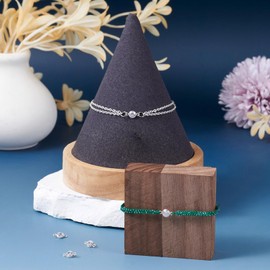 PandaHall Rhinestone Charms and Links Connectors Birthstone Dangle Charm Beads for DIY Necklace Bracelet Jewelry Making Cubic Zirconia, Cubic Zirconia